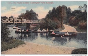 Rustic Bridge , Washington Park , CHICAGO , Illinois , 00-10s