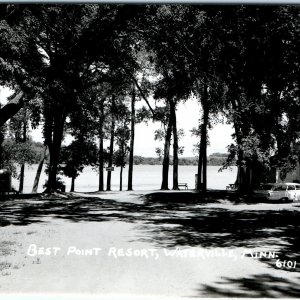 c1950s Waterville, Minn. RPPC Best Point Resort Real Photo Postcard Camp A112