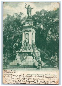 1908 Soldiers Monument Waterbury Connecticut CT Souvenir Post Card Co Postcard 