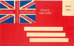 Postcard 1896 Canada Flag Braved The Battle And The Breeze British Commonwealth