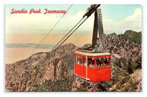 Sandia Peak Aerial Tramway Albuquerque New Mexico c1967 Postcard