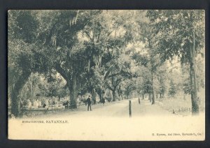 Savannah, Georgia/GAPostcard,Bonaventure/Man Walking On Road