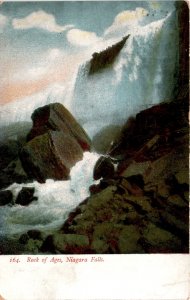 Rock of Ages, Niagara Falls, Franklin 1790, J. M. Nelson, Bellefont Postcard