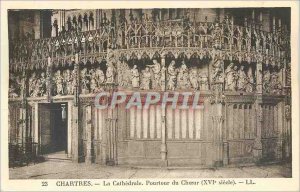 Old Postcard Chartres The Cathedral Choir Circumference