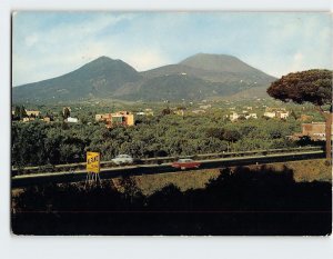 Postcard Vesuvio, Naples, Italy