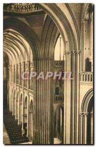 Old Postcard Cathedral Coutances north side of the Nave Choir shooting