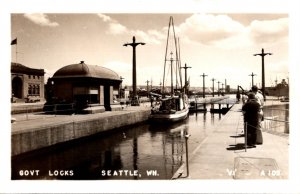 Washington Seattle Government Locks Real Photo