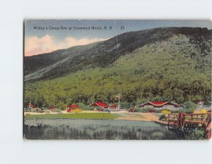 Postcard Willey's Camp Site at Crawford Notch, New Hampshire