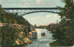 Lower Falls Genesee River at Driving Park Avenue Bridge Rochester NY New York DB