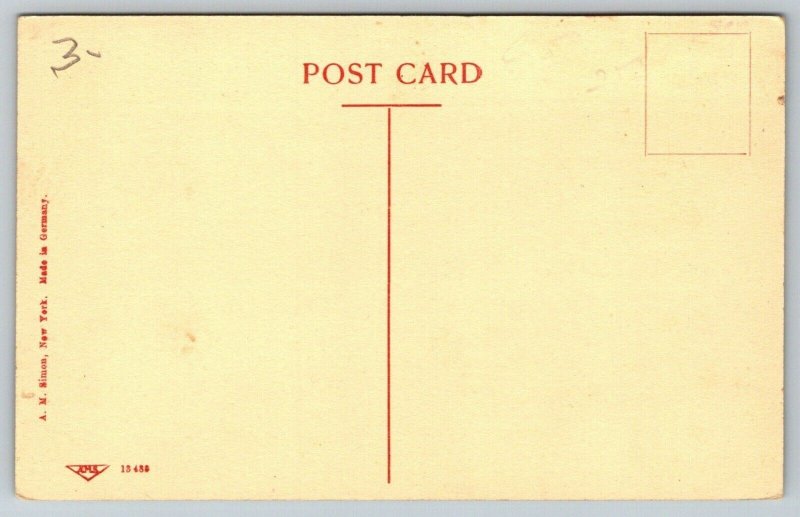 Osage Iowa~High School~Stable or Garage Behind~c1910 B&W Postcard