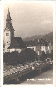 Austria Schwarz Innbrücke Vintage RPPC 09.18