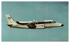 Mid South Airlines Bandeirante Jetprop Airplane Postcard