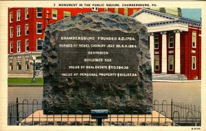 PA - Chambersburg. Public Square Monument