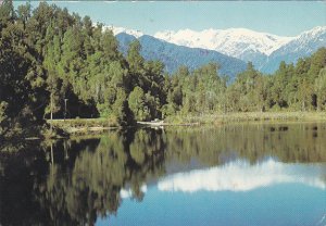 New Zealand Lake Mapourika On Main West Coast Road