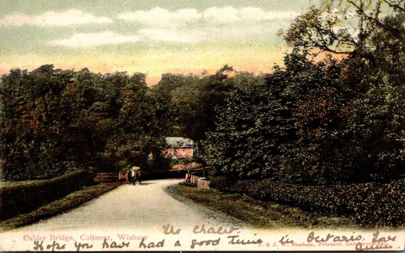 Scotland Wishaw Coltness Calder Bridge 1908