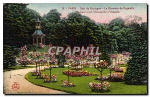 Postcard Old Paris Bois de Boulogne The Rose Garden Bagarelle
