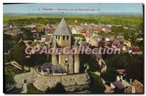 Old Postcard Provins Panorama Taken From St. Quiriace