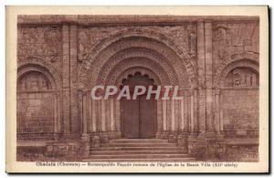 Postcard Old Church Chalais