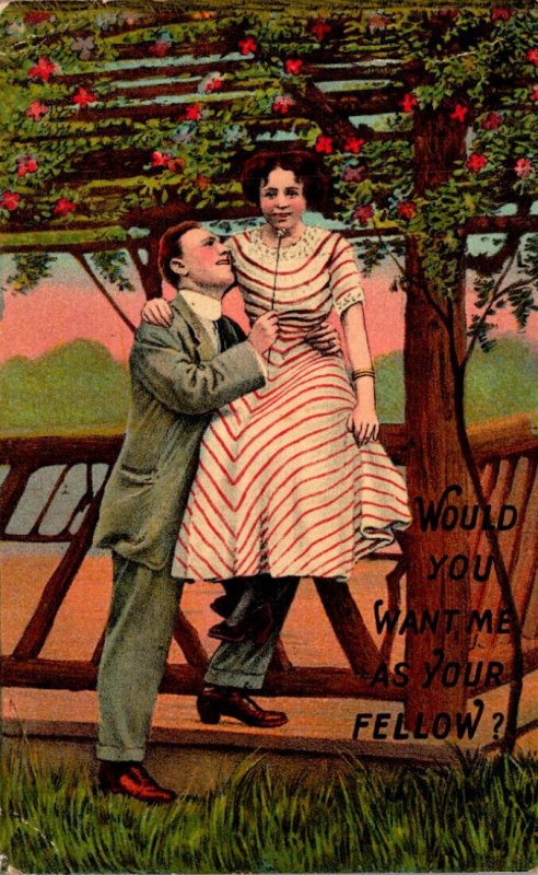 Romantic Couple Would You want Me As Your Fellow 1911