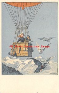 Luftschiffahrt-Ausstellung frankfurt 1909, Aviation, Hot Air Balloon, Correggio