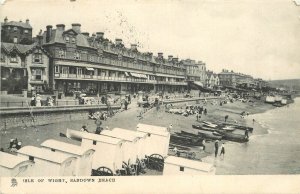 C-1910 UK Isle of Wight Sandown Beach RPPC Tuck #2104 Photo Postcard 22-11419