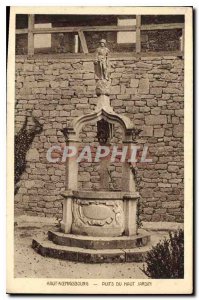 Postcard Old Well Hochk?nigsburg Upper Garden