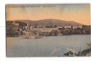 West Point New York NY Postcard 1945 US Military Academy From Hudson River