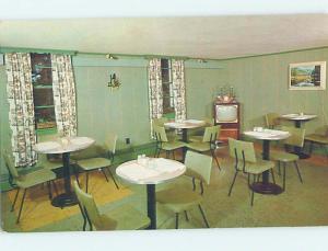 Pre-1980 Mid Century Modern RESTAURANT SCENE Weirs New Hampshire NH HJ9991