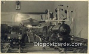 Toy Model Train Railroad, Real Photo Unused 