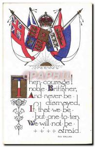 Old Postcard Army Flag