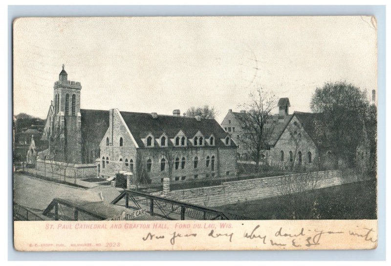 C. 1900-07 St Paul Cathedral Fond Du Lac Wis. Postcard P213E