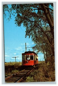 Vintage 1950's Postcard Chicago Surface Lines Streetcar Union Illinois