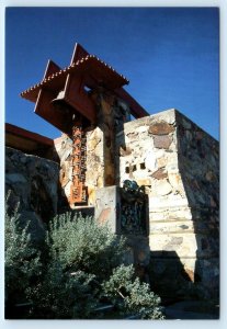 SCOTTSDALE, AZ ~ Frank Lloyd Wright TALIESIN WEST Bell Tower 4x6 Postcard 1996