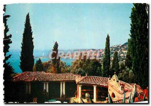 Modern Postcard The French Riviera Menton Overview