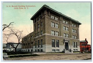 c1910 D.H. Burrell Building Gynasium Little Falls New York NY Postcard 