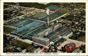 Postcard IN Anderson Aerial View of Delco Remy Corporation Plant C.1930 M17