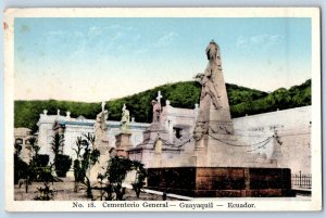 Guayaquil Ecuador Postcard General Cemetery c1930's Vintage Unposted