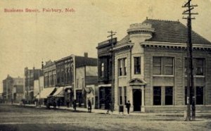 Business Street in Fairbury, Nebraska