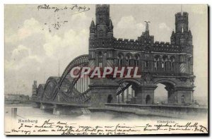 Old Postcard Hamburg Elbbrücke