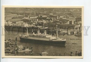 461276 Germany Hamburg harbour seen from St.Michaelis Church ocean liner