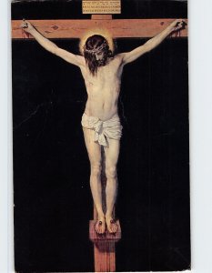 Postcard Jesus-Christ crucified By Velazquez, Museo Del Prado, Madrid, Spain