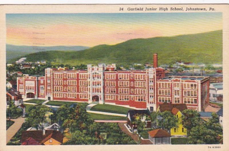 Pennsylvania Johnstown Garfield Junior High School 1939 Curteich