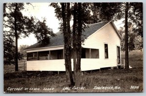 Wisconsin RPPC Real Photo Postcard - Lewis Lodge - Lake Chetac - Edgewater