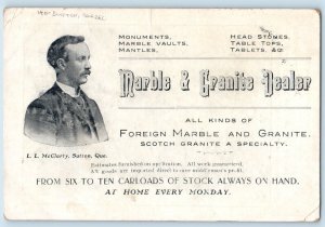 St. Bernard Dog Postcard In Memory Of Hector MacDonald Sutton Quebec c1905