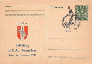 C21/ German Military Empire Foreign Postcard Continental '45 Ausstellung Wien 3