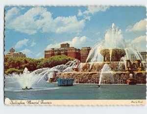 Postcard Buckingham Memorial Fountain, Grant Park, Chicago, Illinois