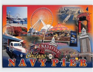 Postcard Navy Pier Chicago Illinois USA