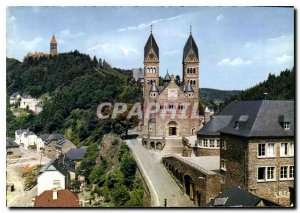 Modern Postcard Clervaux Parish Church and Benedictine Abbey