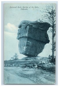 c1910 Balanced Rock, Garden Of The Gods, Colorado. Postcard P7E