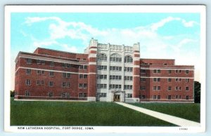FORT DODGE, IA Iowa ~ New LUTERAN HOSPTIAL c1920s Webster County Postcard